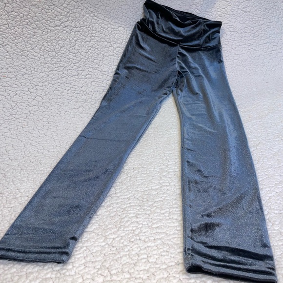 Femme by Design Velvet High-waisted Leggings in Charcoal (Blue) - Picture 2 of 11